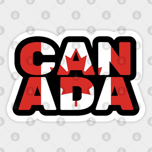 Canada Flag Text Sticker by OldDannyBrown